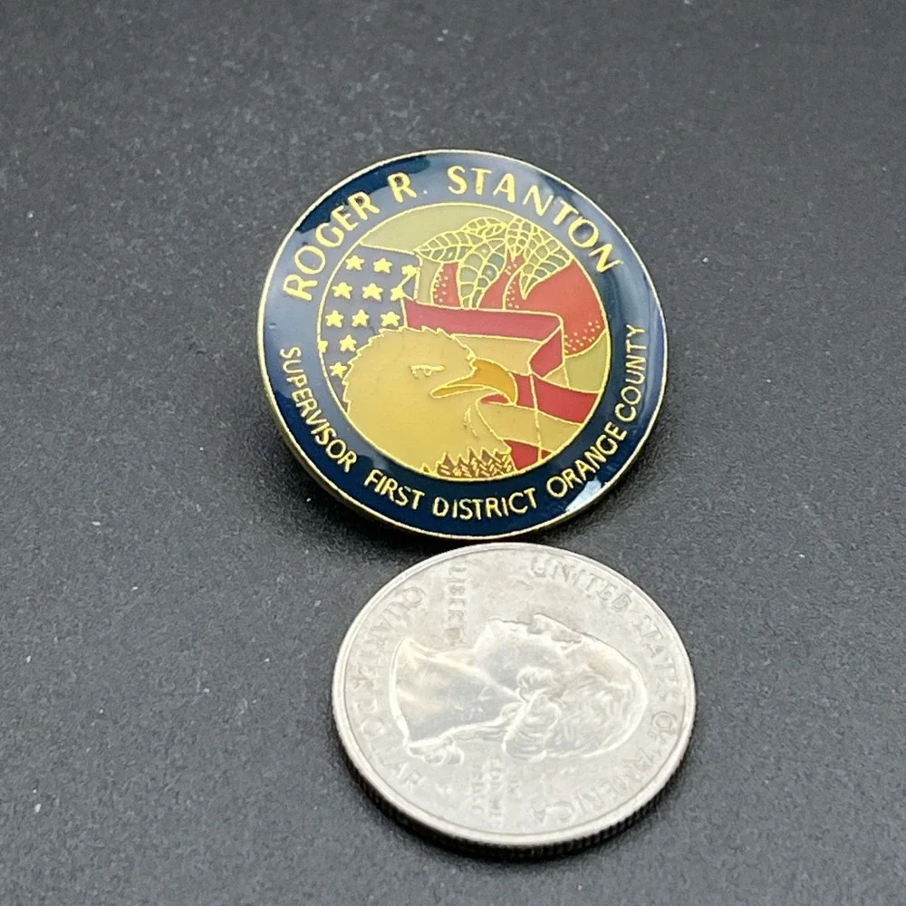 Orange County California Supervisor First District Roger Stanton Lapel Hat‎ Pin